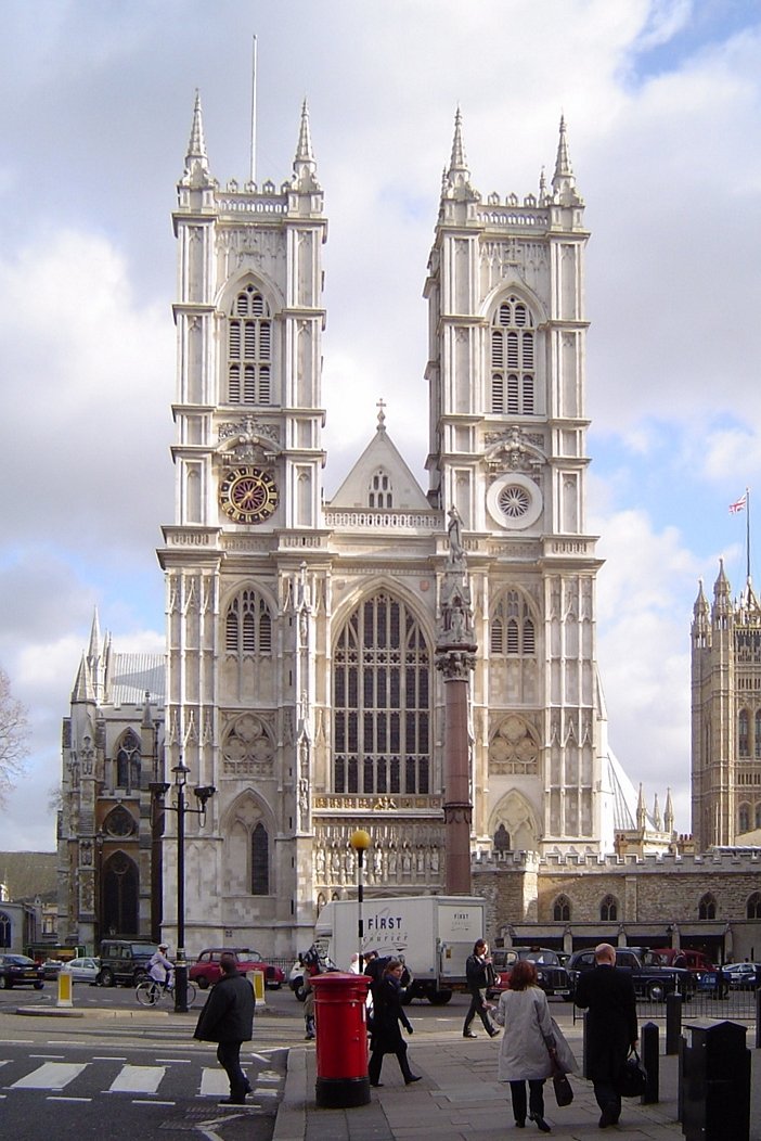The west front of Westminster Abbey, London