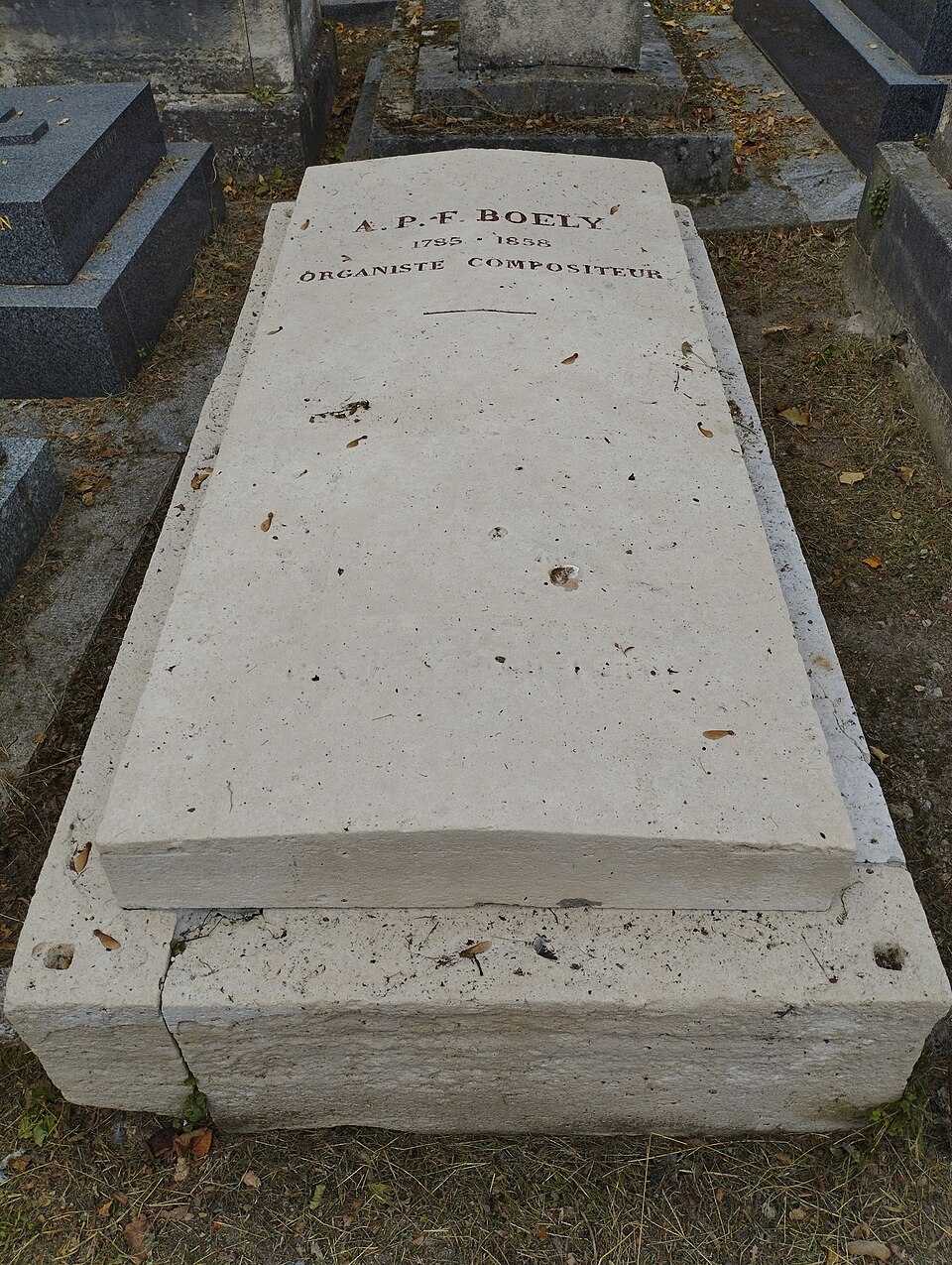The grave of Alexandre Boëly, Montmartre Cemetery