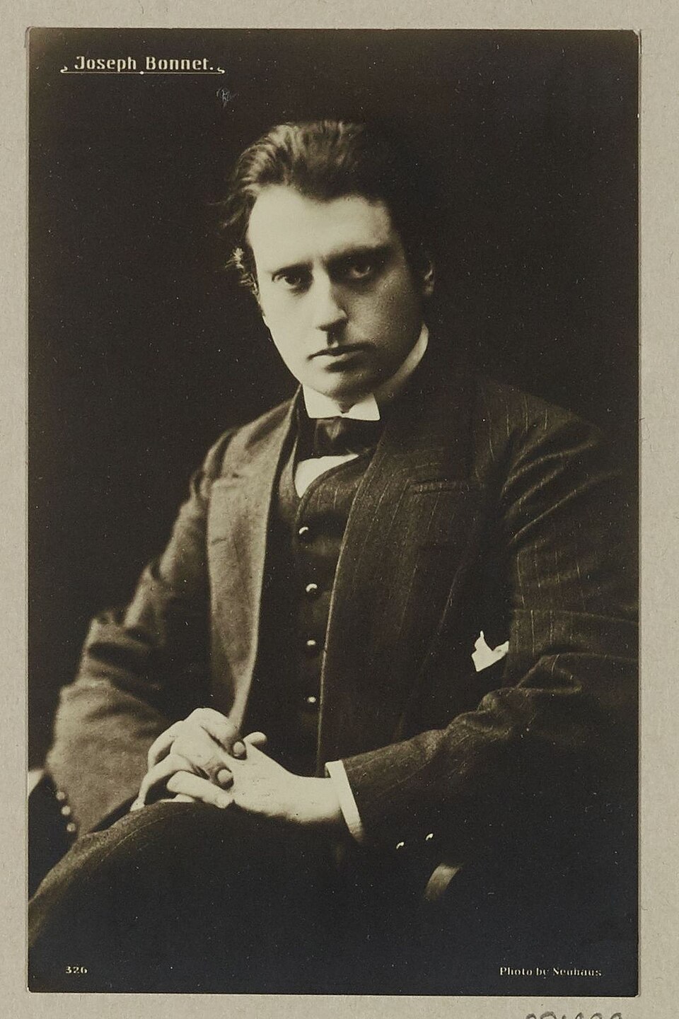Photographic portrait of Joseph Bonnet