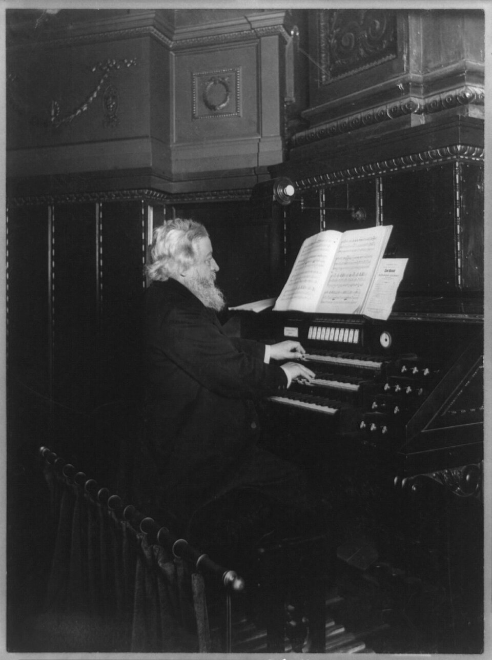 Alexandre Guilmant at the organ console