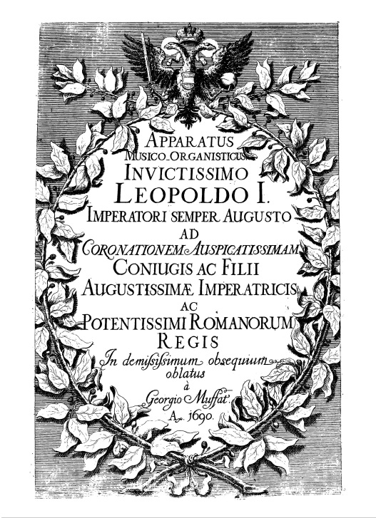 Title page of the Apparatus Musico-Organisticus