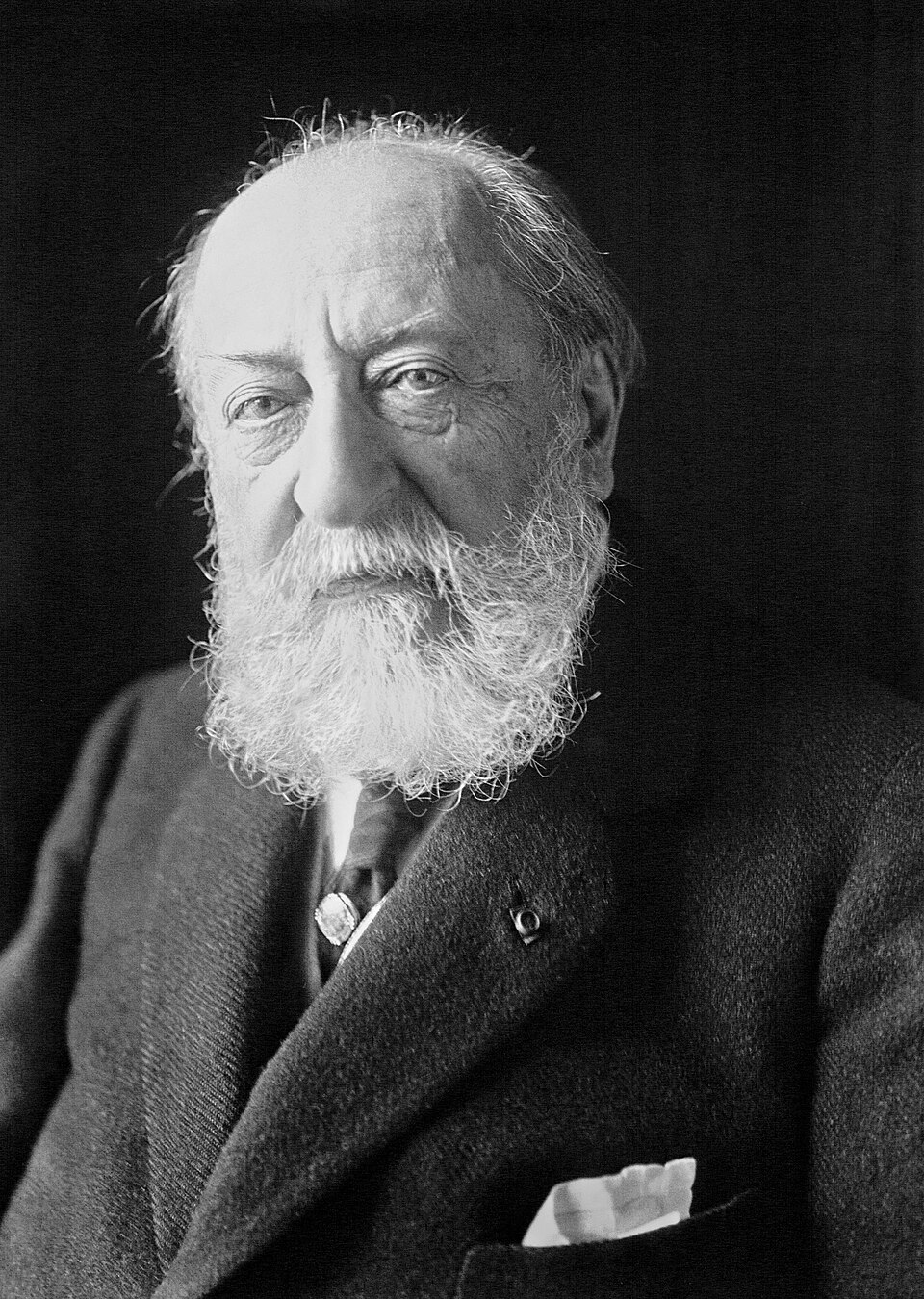 Photograph of Camille Saint-Saëns in old age