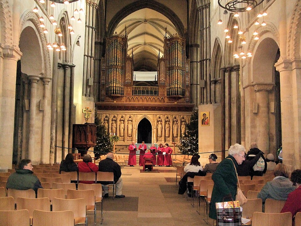 The interior of Rochester Cathedral