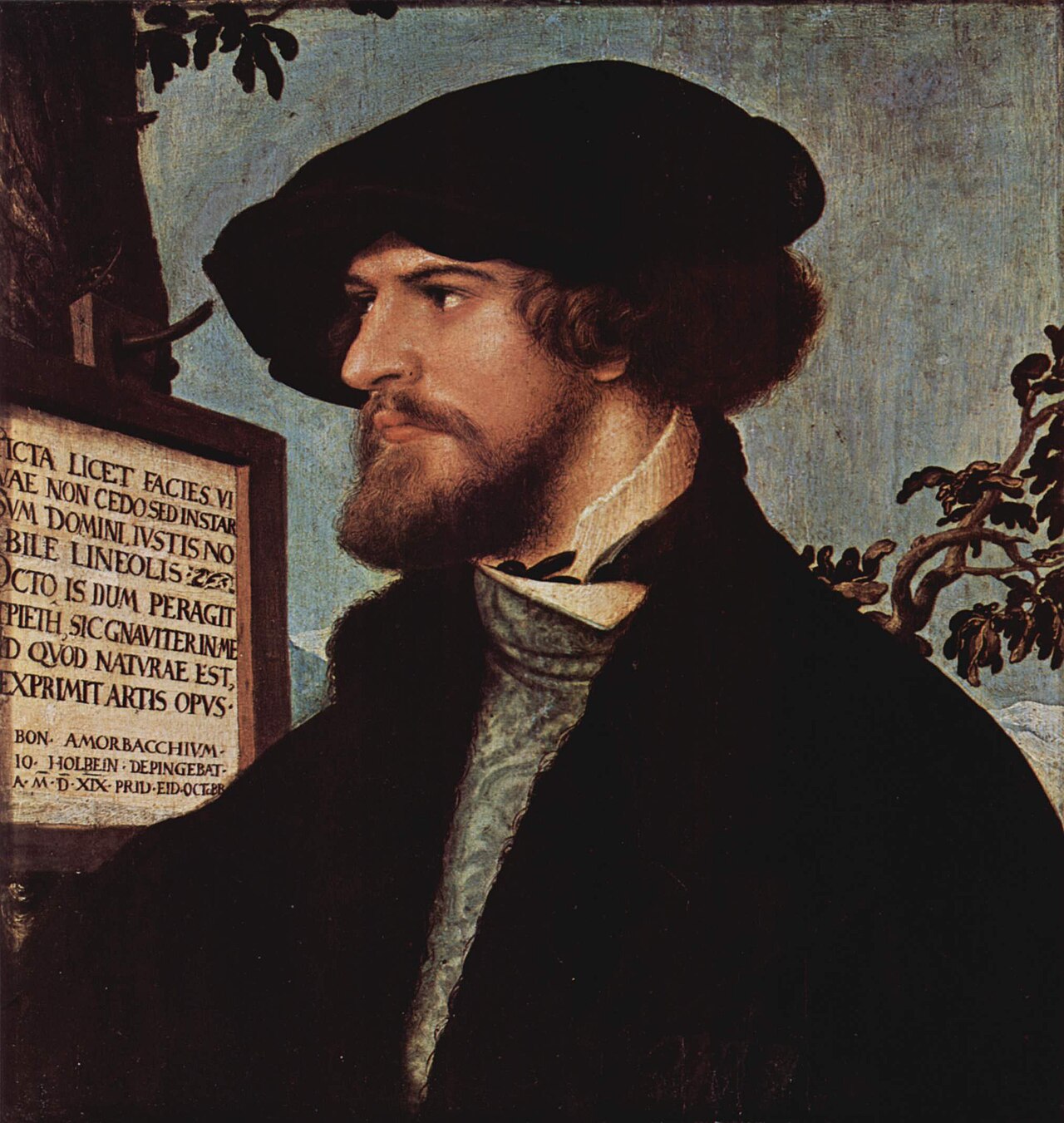 Hans Holbein the Younger's 1519 portrait of Bonifacius Amerbach