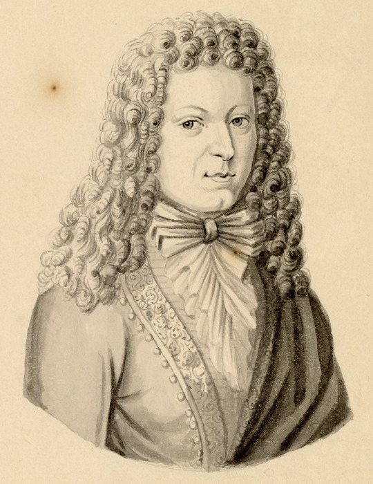 Historical portrait of Johann Kuhnau